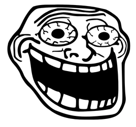 Crazy Insane Trollface high res