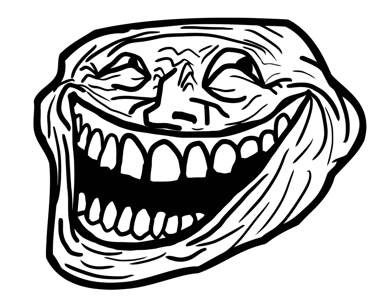 Troll face фото