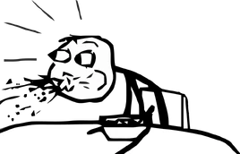 Cereal guy spitting by rober raik-d4clu6f
