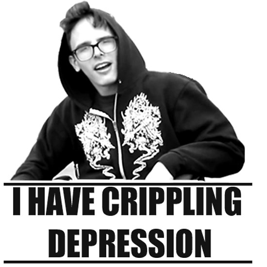 I Have Crippling Depression is a vine meme about the youtuber Idubbbz doing...