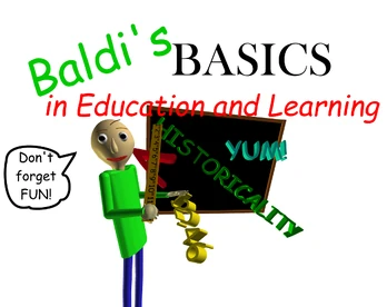 The Main Title for Baldi's Basics.