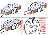 a rage comic about matches.
