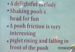 Pooh frictions are very interesting