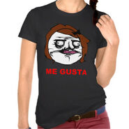 me gusta t-shirt (women's (black)
