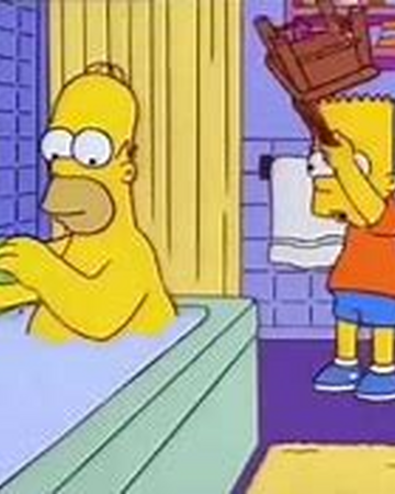 Bart Hits Homer With A Chair Dank Memes Amino
