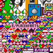 Heart-flags-in-the-place-reddit-experiment