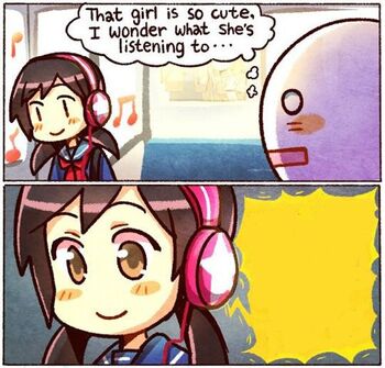 That Girl Is So Cute, I Wonder What She's Listening To