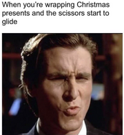 Patrick Bateman's Ooh Face - meme 1
