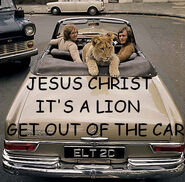 Jesus Christ It's a Lion Get In The Car - meme 5