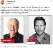 Chadtronic opina sobre Chris Pratt como Mario