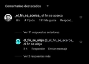 El Fin Se Acerca cuentas