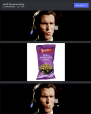 Patrick Bateman's Ooh Face - meme