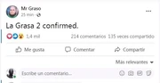 Aviso de la creación de La Grasa 2