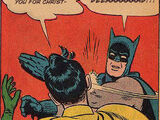 Batman slapping Robin