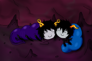 Derxan and Enola being sleepy little grub cuties together.