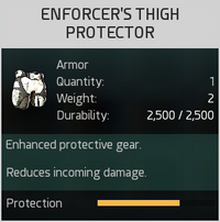 Enforcer's Thigh Protector