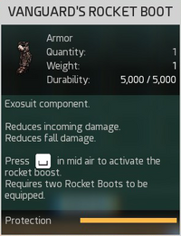 Vanguard's Rocket Boot