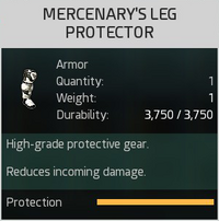 Mercenary's Leg Protector