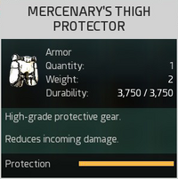 Mercenary's Thigh Protector