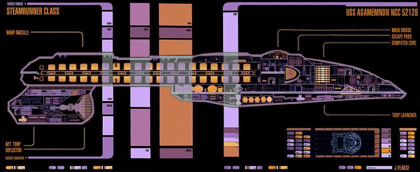 Steamrunner Class Appalachia-Star Trek Métal vaisseau Modèle QUALITE NEUF 