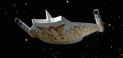 Romulan bird-of-prey CG TOS-aft
