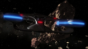 USS Enterprise 29 enters asteroid field