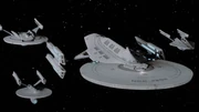 Die USS Ark Royal NCC-2202 im Flottenverbund