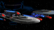 USS Enterprise-E in 2382