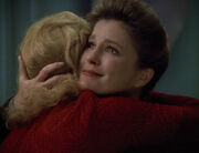 Kes and Janeway say goodbye