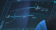 Star chart onboard USS Voyager (NCC-75646-A)