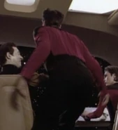 Tom Morga, Power Play.jpg (16 KB) Stunt double for Jonathan Frakes TNG: "Power Play" (uncredited)