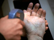 Hand double for Robert Picardo VOY: "Warlord" (uncredited)