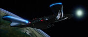 USS Enterprise-D in orbit of Veridian III