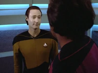 Datalore - Lore i Worf w turbowindzie