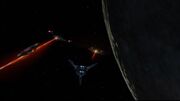 Enterprise im Kampf mit Xindi-Schiffen