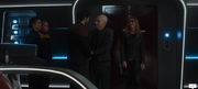 Picard on the bridge of the Stargazer