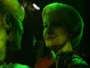 Janeway's future self taunts the Borg Queen