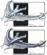 Son'a battle cruiser finalized May 1998 design concepts by John Eaves
