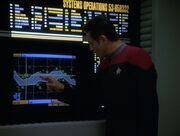 Chakotay points out the Northwest Passage