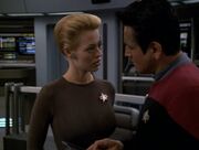 Seven Reports to Chakotay