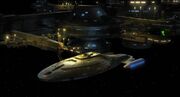 USS Voyager docked at Markonian outpost
