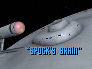 3x06 Spock's Brain title card