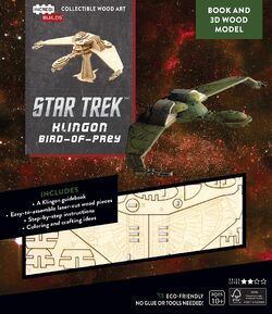 IncrediBuilds: Star Trek - Klingon Bird-of-Prey Book and 3D Wood Model