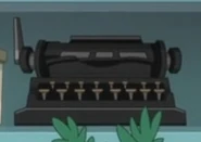 A typewriter