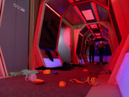 Corridor on board a starship of the Template:ShipClass