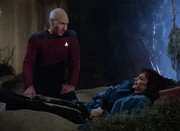 Beverly Crusher in shock position