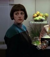 Sciences ensign VOY: "Caretaker", "Parallax", "Jetrel", "Learning Curve", "Twisted", "Parturition", "Resistance" (uncredited)