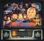 Williams Star Trek TNG pinball backglass