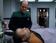 Ashmore and Nicoletti in sickbay