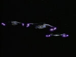 Jem'Hadar fighters in attack formation